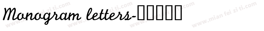 Monogram letters字体转换